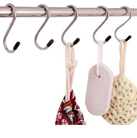 0232 Heavy Duty S-Shaped Stainless Steel Hanging Hooks - 5 pcs - SkyShopy 0232 Heavy Duty S-Shaped Stainless Steel Hanging Hooks - 5 pcs - SkyShopy
